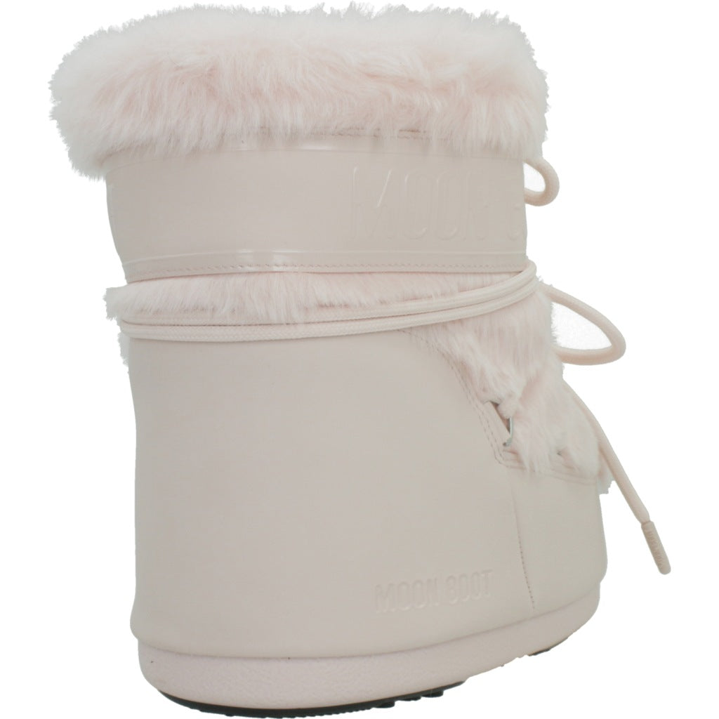 MOON BOOT MB ICON LOW FAUX FUR en color ROSA (3)