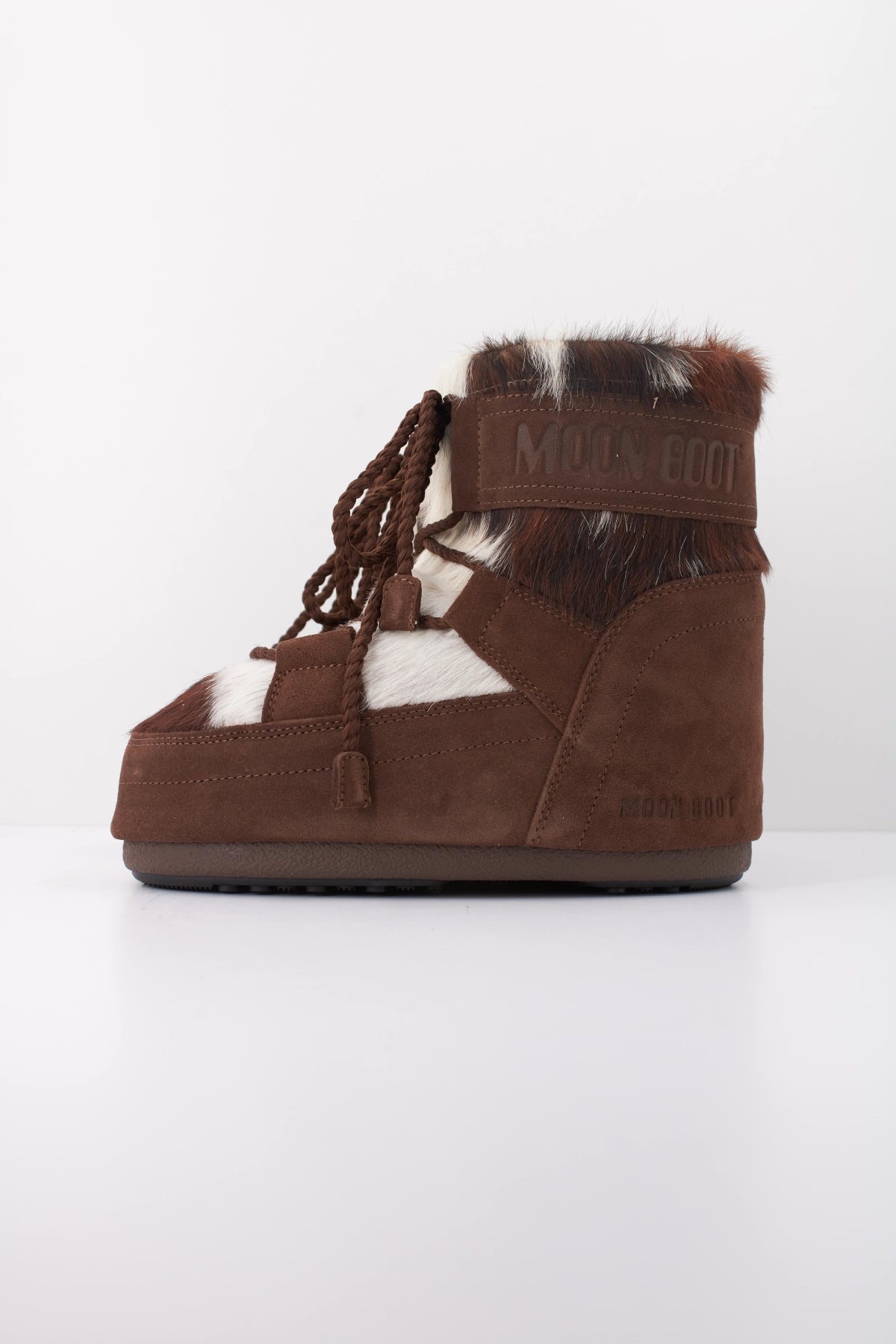 MOON BOOT ICON LOW ARCHIVE COW en color MARRON (1)