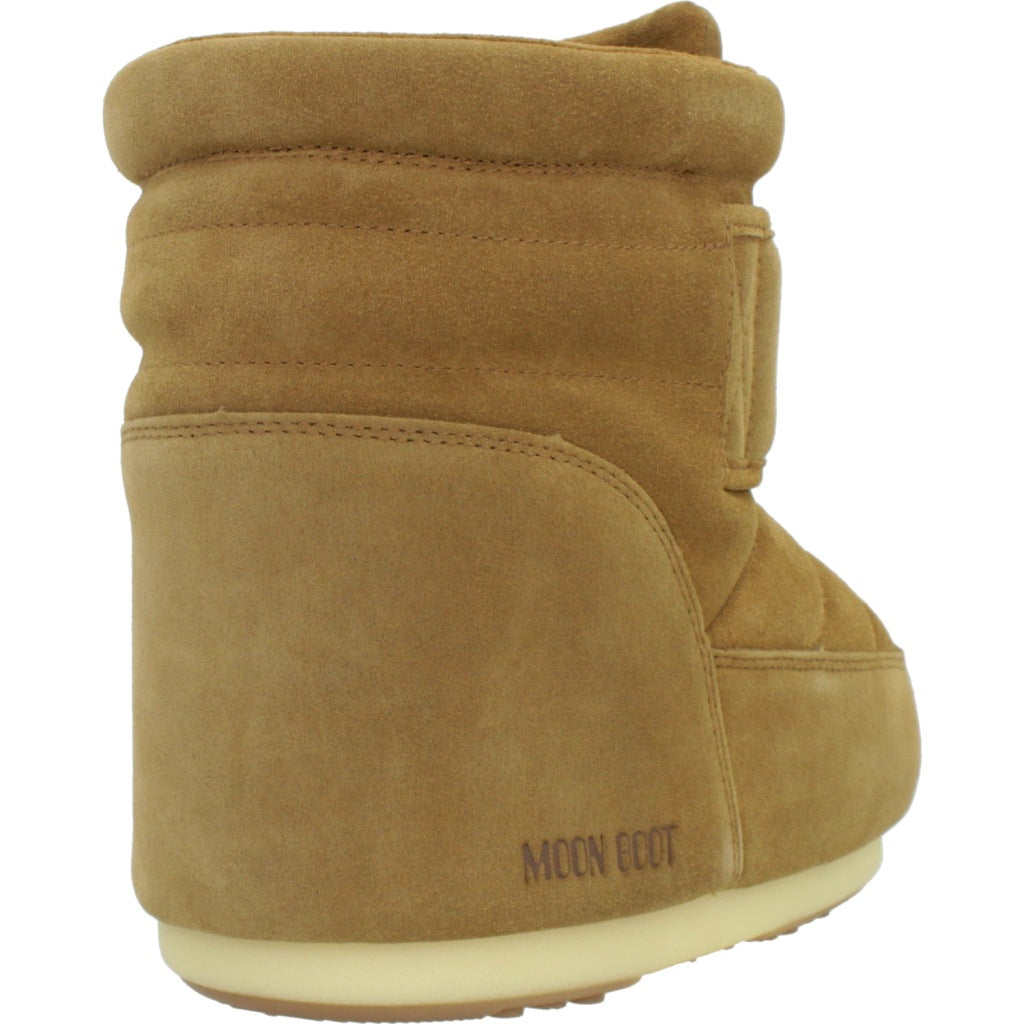 MOON BOOT MB ICON STRAP SUEDE en color MARRON CLARO (3)