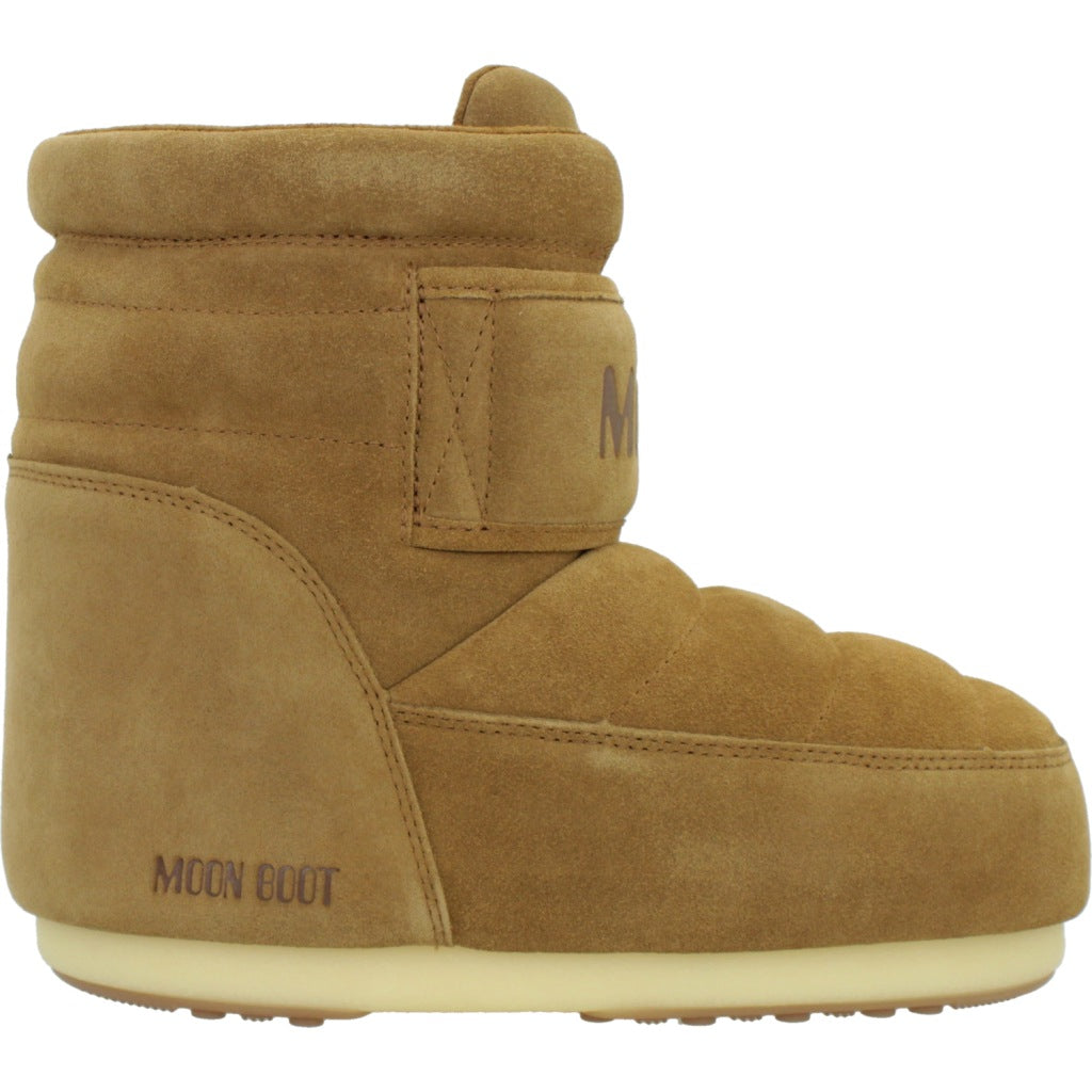 MOON BOOT MB ICON STRAP SUEDE en color MARRON CLARO (4)
