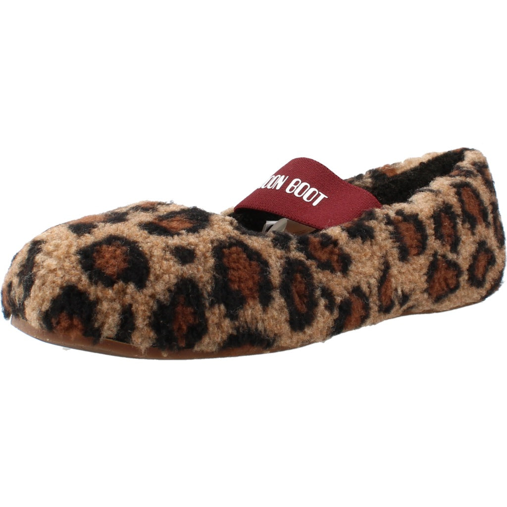 MOON BOOT MB FLEECE BALLERINA LEOPARD en color ANIMAL PRINT (1)