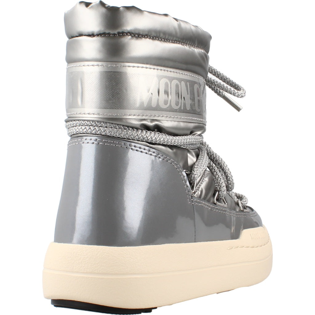 MOON BOOT MB JR PARK BOOT en color PLATA (3)