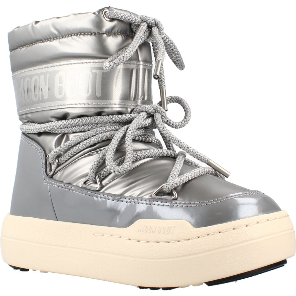MOON BOOT MB JR PARK BOOT en color PLATA (5)