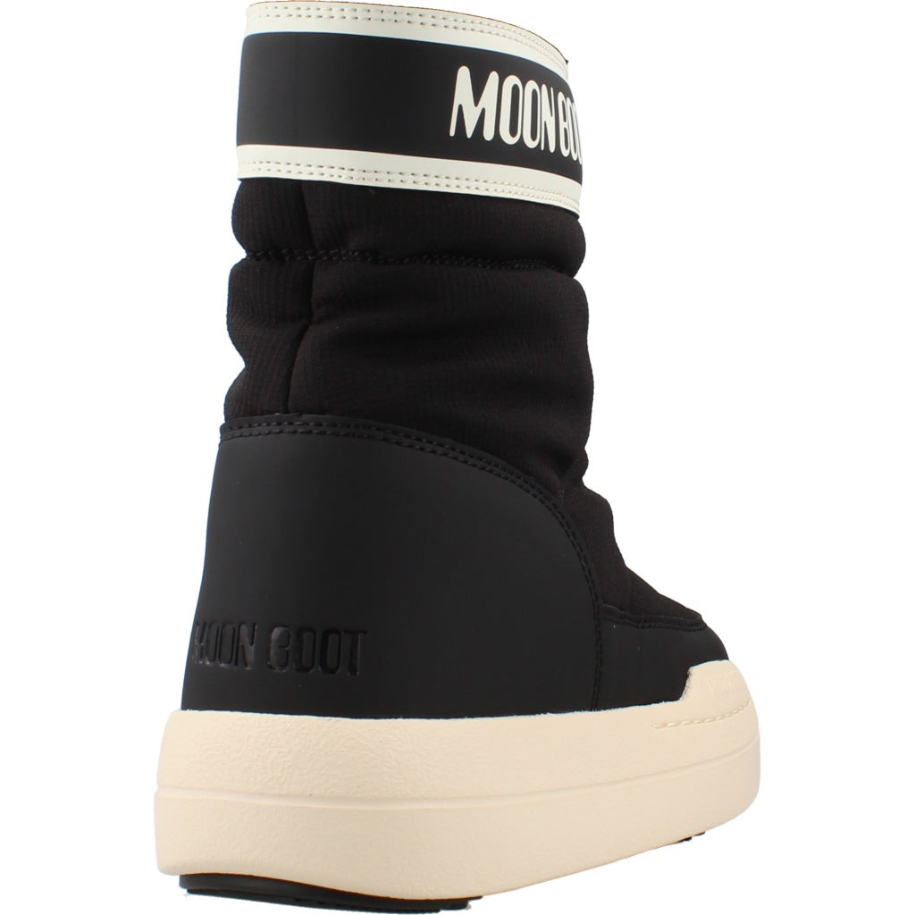 MOON BOOT MB JR PARK ZIP HIGH WP en color NEGRO (3)