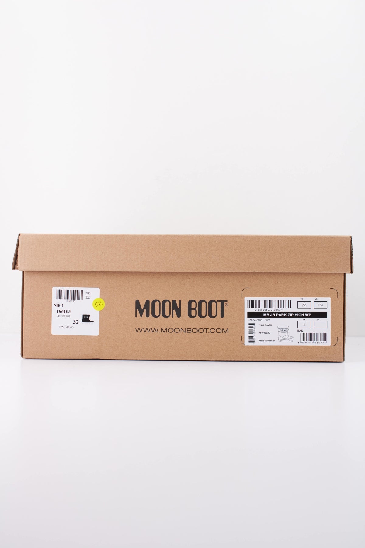 MOON BOOT MB JR PARK ZIP HIGH WP en color NEGRO (6)