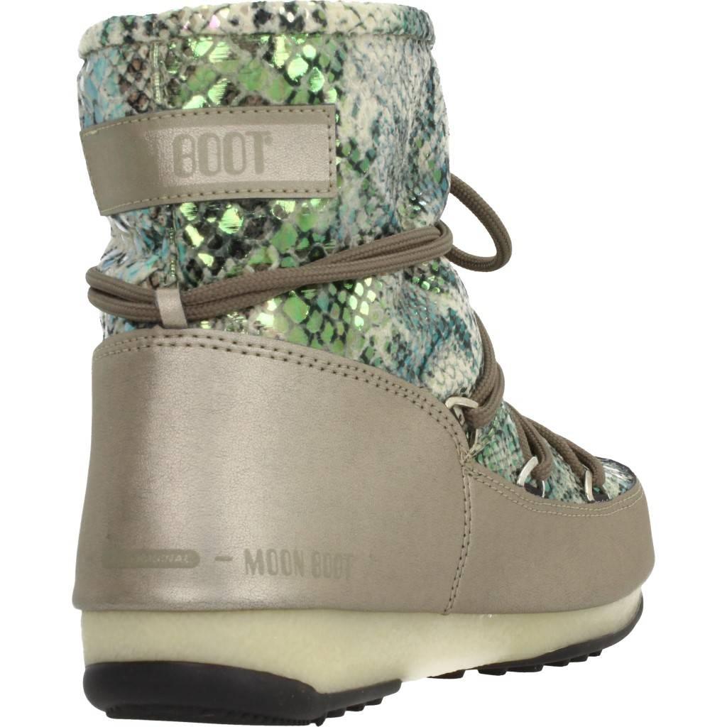 MOON BOOT W.E. LOW SNAKE en color ORO (3)
