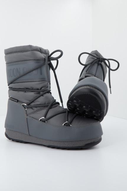 MOON BOOT MID NYLON WP en color PLATA (3)