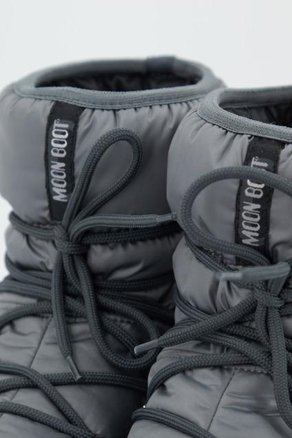 MOON BOOT LOW NYLON WP en color GRIS (4)
