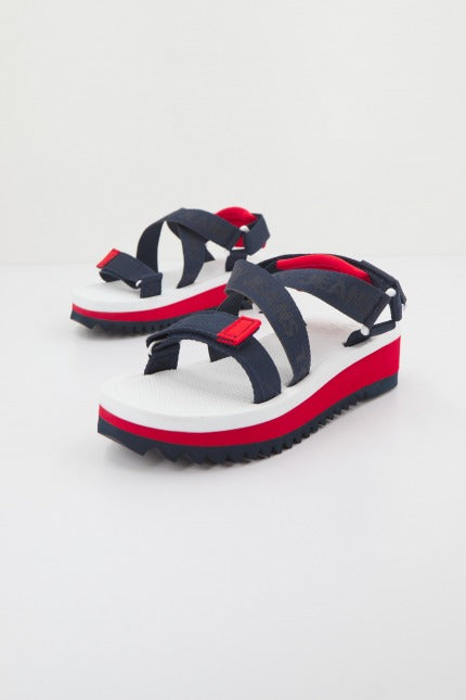 TOMMY JEANS FLATFORM EVA en color AZUL (2)
