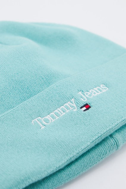 TOMMY JEANS TJW SPORT BEANIE en color VERDE (3)