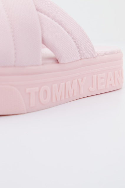 TOMMY JEANS FLTFRM SANDAL en color ROSA (4)