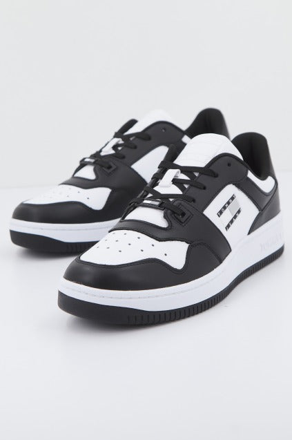 TOMMY JEANS BASKET LEATHER en color BLANCO (2)