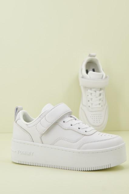 TOMMY JEANS ADHESIVE STRIP FLATFORM en color BLANCO (1)