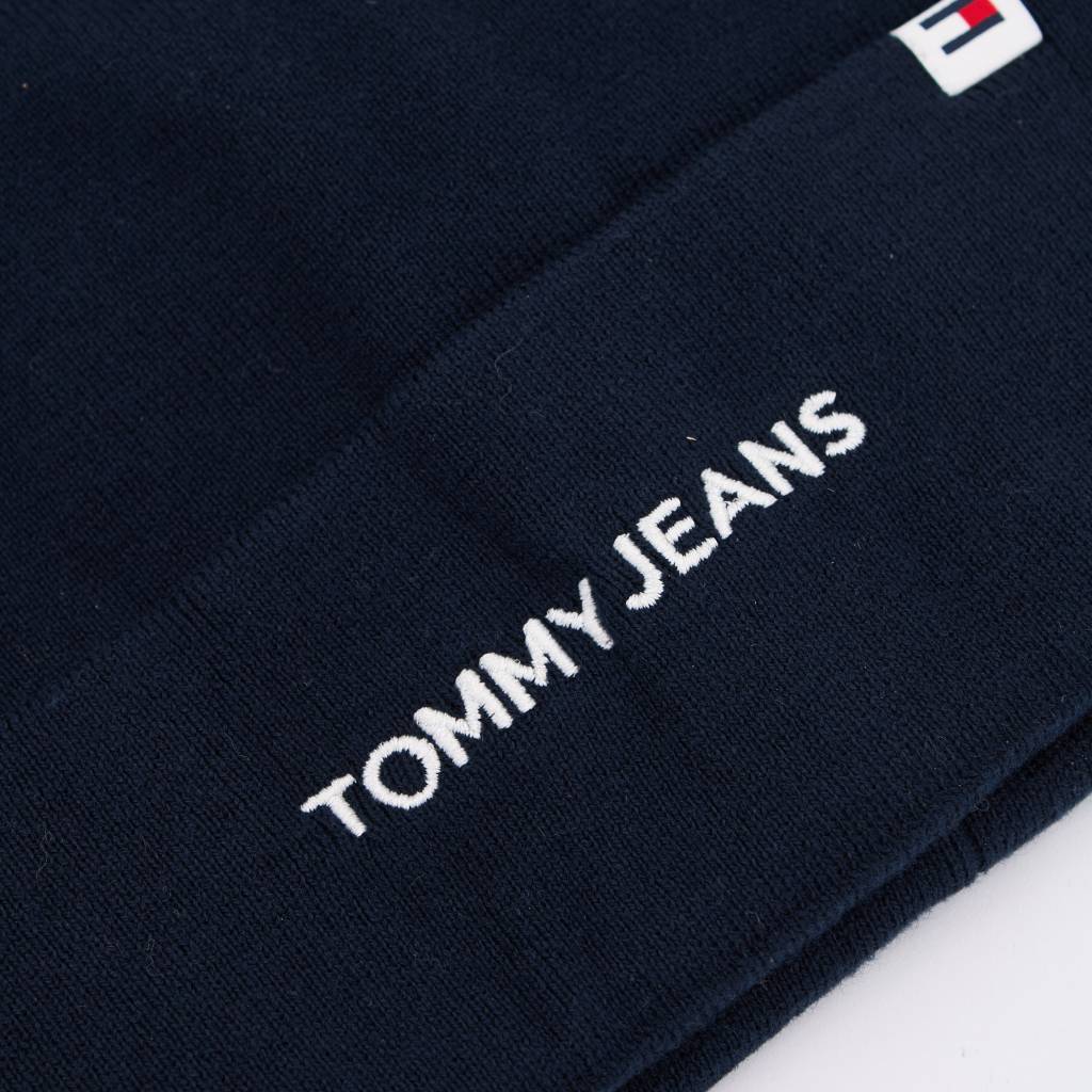 TOMMY JEANS TJW LINEAR LOGO BEANIE en color AZUL (6)
