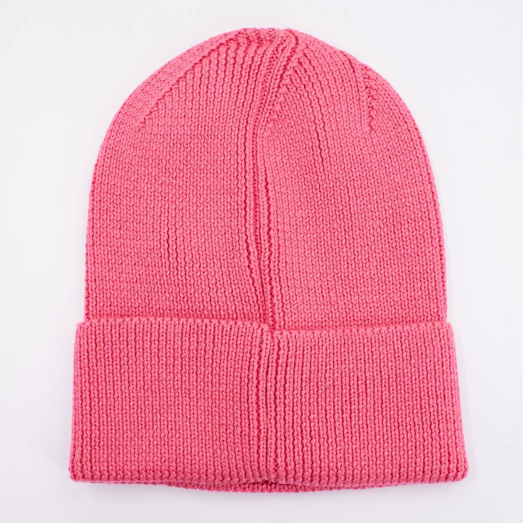 TOMMY JEANS TJW ELONGATED FLAG BEANI en color ROSA (5)