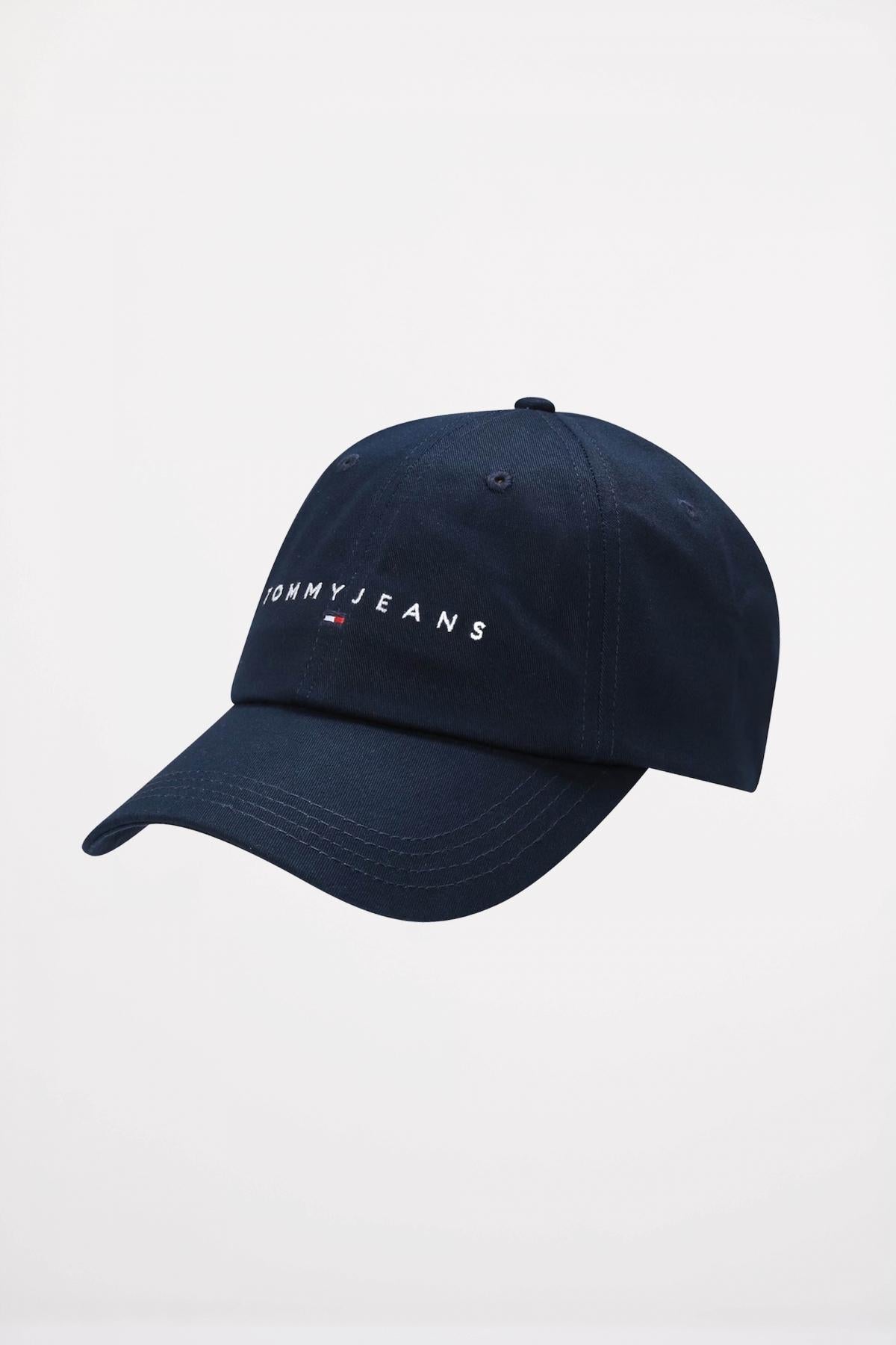TOMMY JEANS LINEAR LOGO PANEL CAP en color AZUL (1)