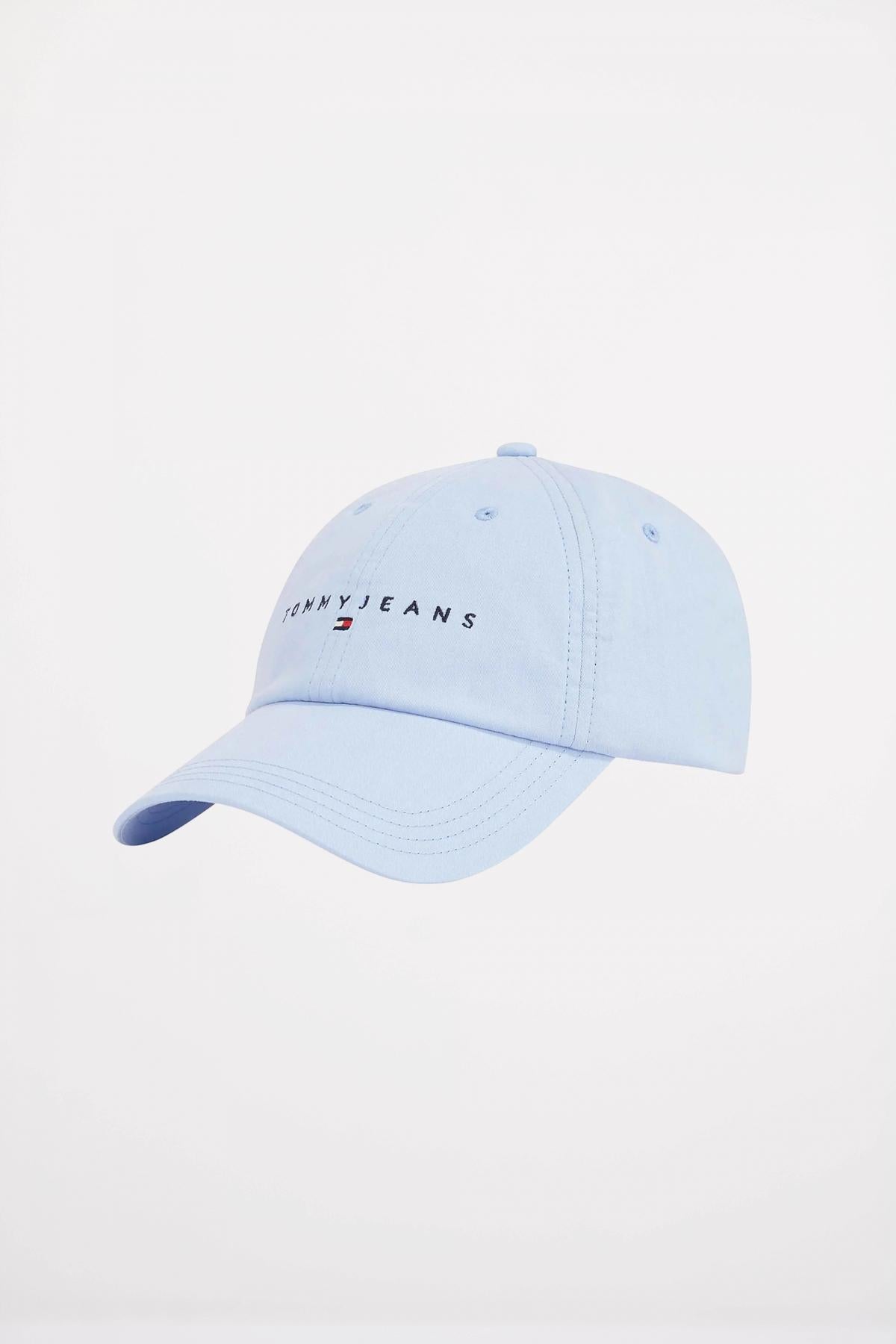 TOMMY JEANS LINEAR LOGO PANEL CAP en color AZUL (1)