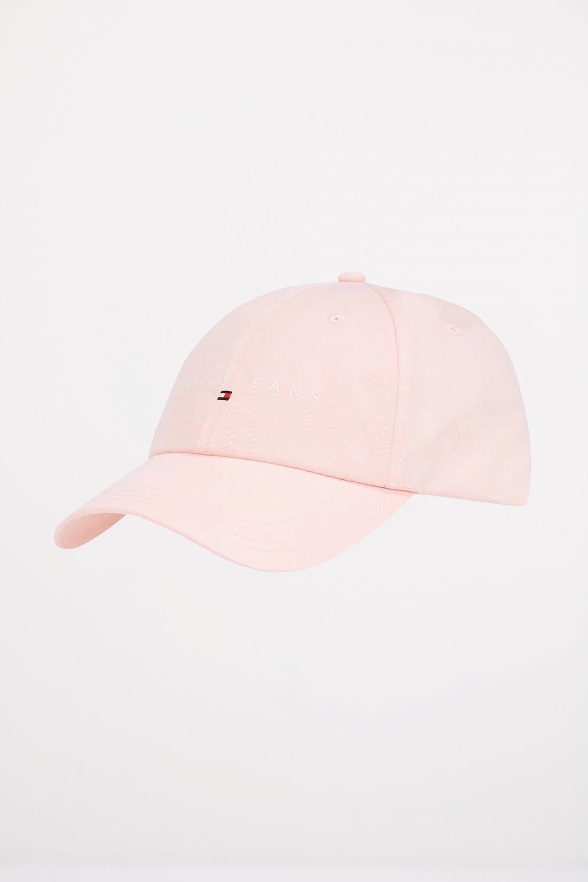 TOMMY JEANS LINEAR LOGO PANEL CAP en color ROSA (1)