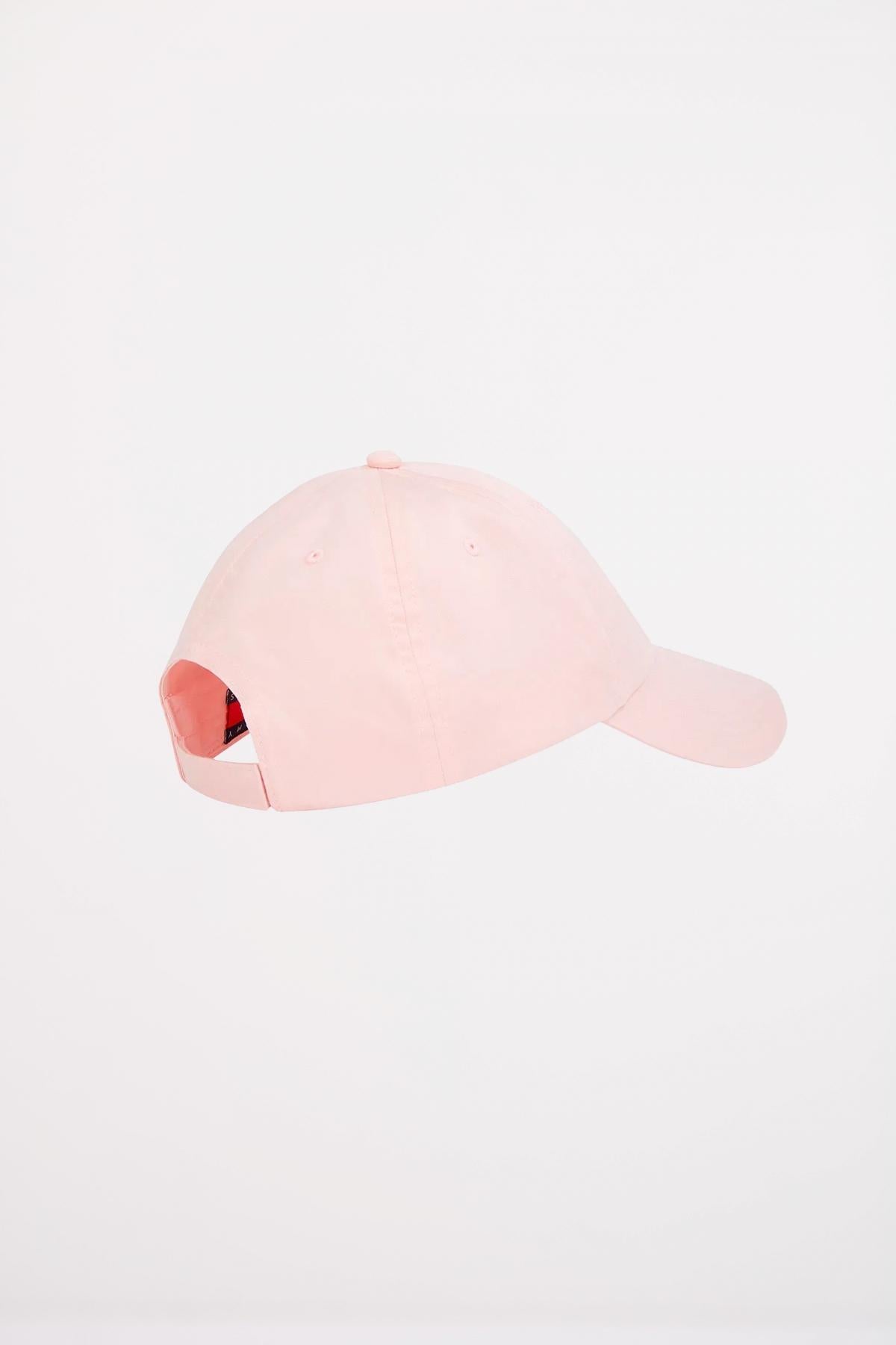 TOMMY JEANS LINEAR LOGO PANEL CAP en color ROSA (2)