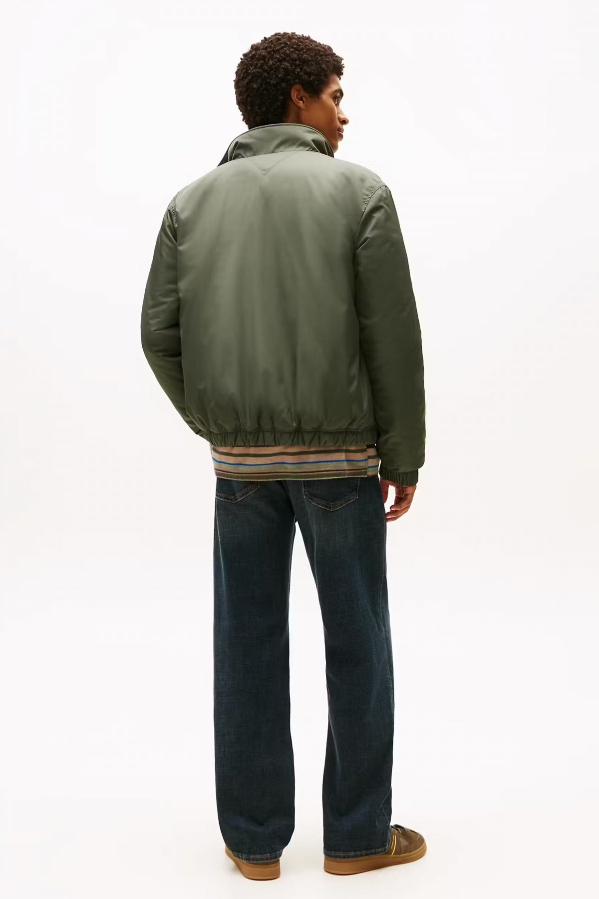TOMMY JEANS TJM ESSENTIAL PADDED JAC en color VERDE (3)