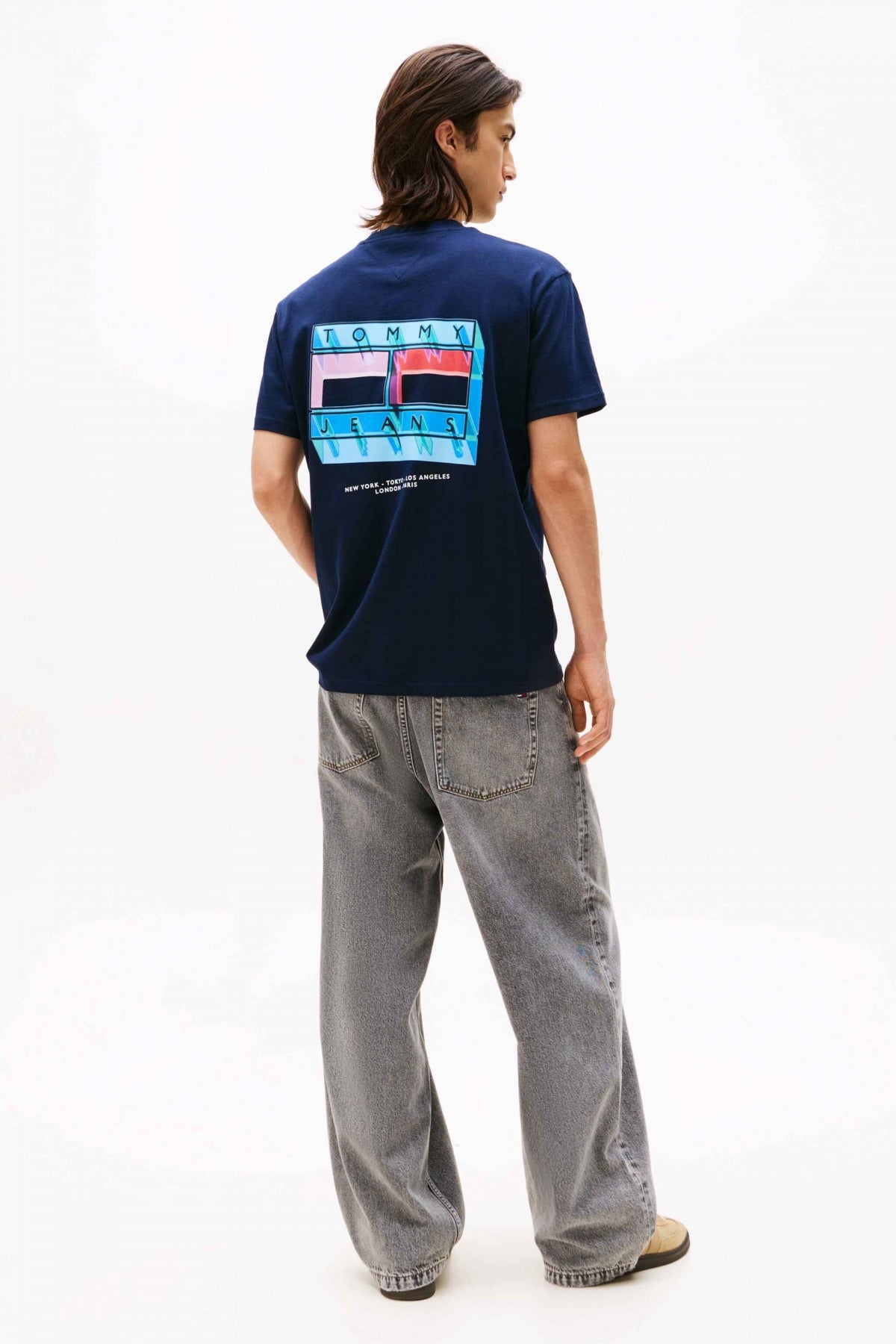 TOMMY JEANS TJM REG DNA FLAG PLAY TE en color AZUL (3)