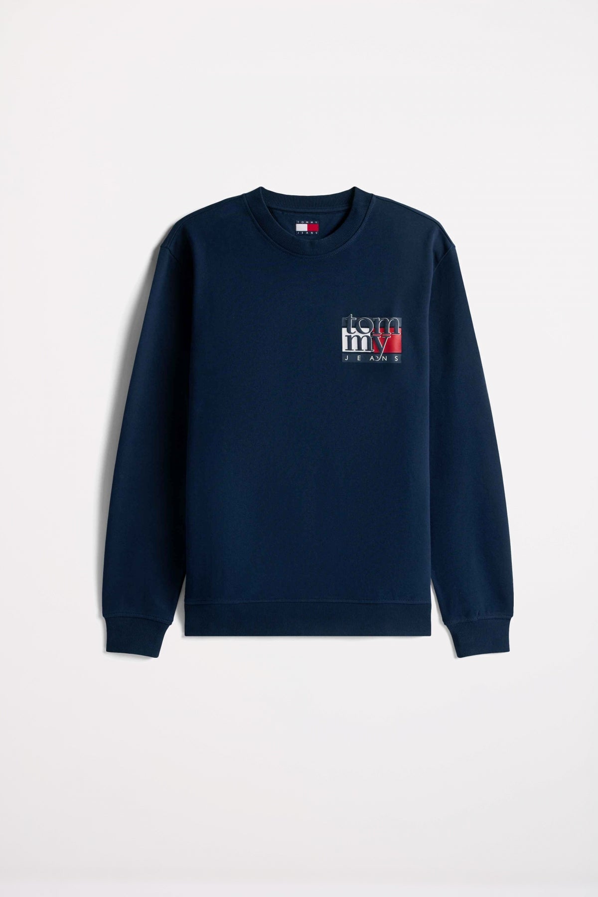 TOMMY JEANS TJM REG RWB FLAG CREW EX en color AZUL (2)