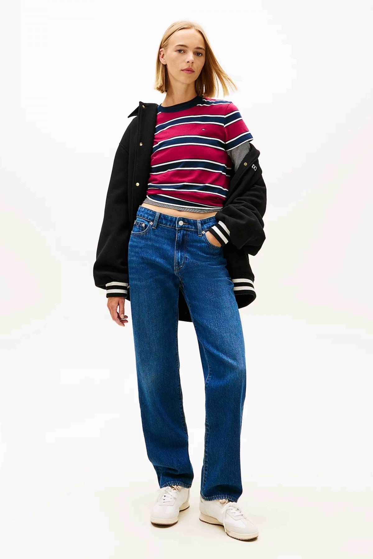 TOMMY JEANS LAYLA HR SLIM STR BI en color AZUL (4)