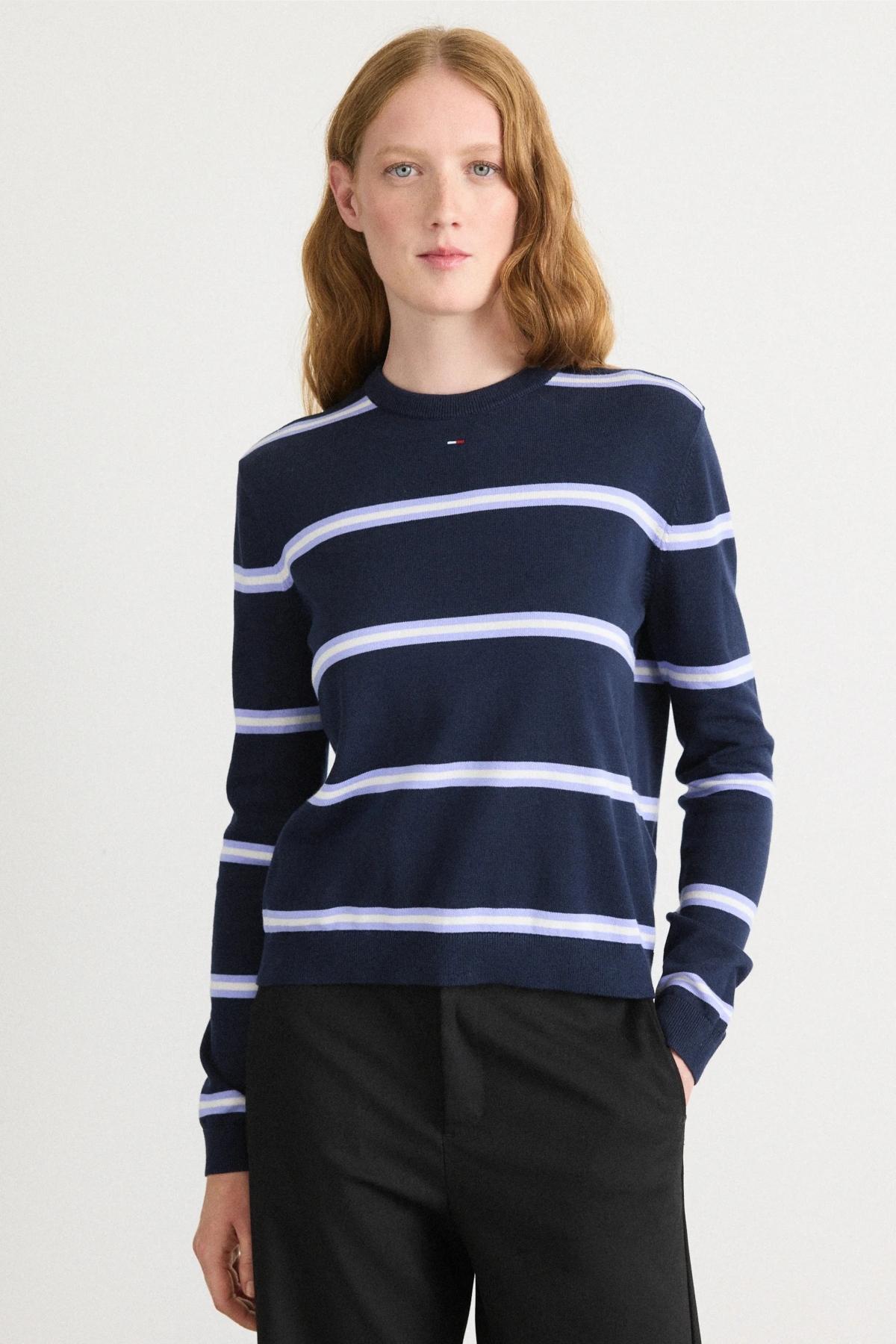 TOMMY JEANS TJW ESSENTIAL CREW SWEAT en color AZUL (1)