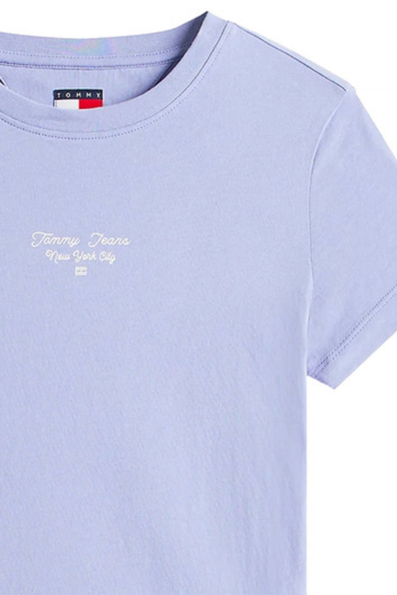 TOMMY JEANS TJW SLIM ESS LOGO TEE en color VIOLETA (2)