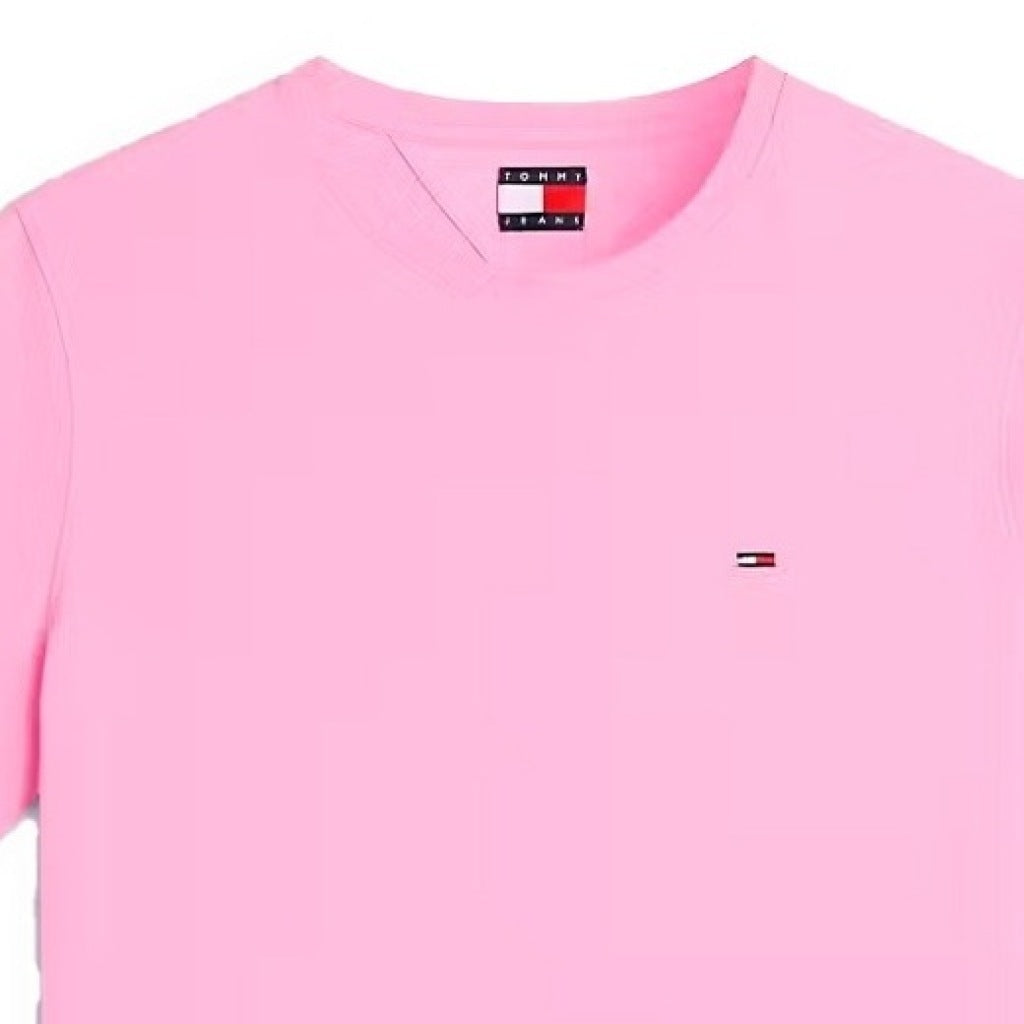TOMMY JEANS DMDM XSLIM JERSEY en color ROSA (4)