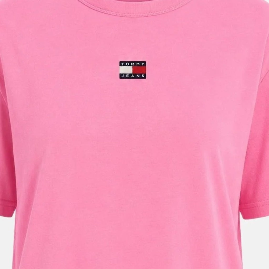 TOMMY JEANS DWDW BXY BADGE en color ROSA (6)