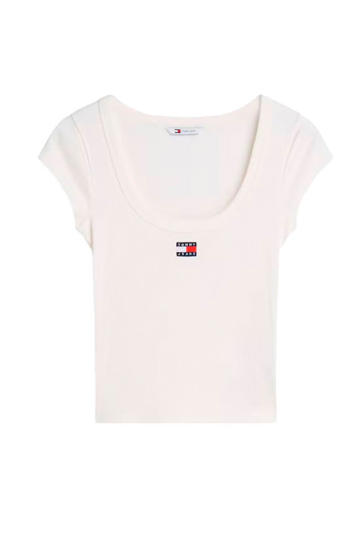 TOMMY JEANS DWDW SLIM RIB BADGE en color BLANCO (1)