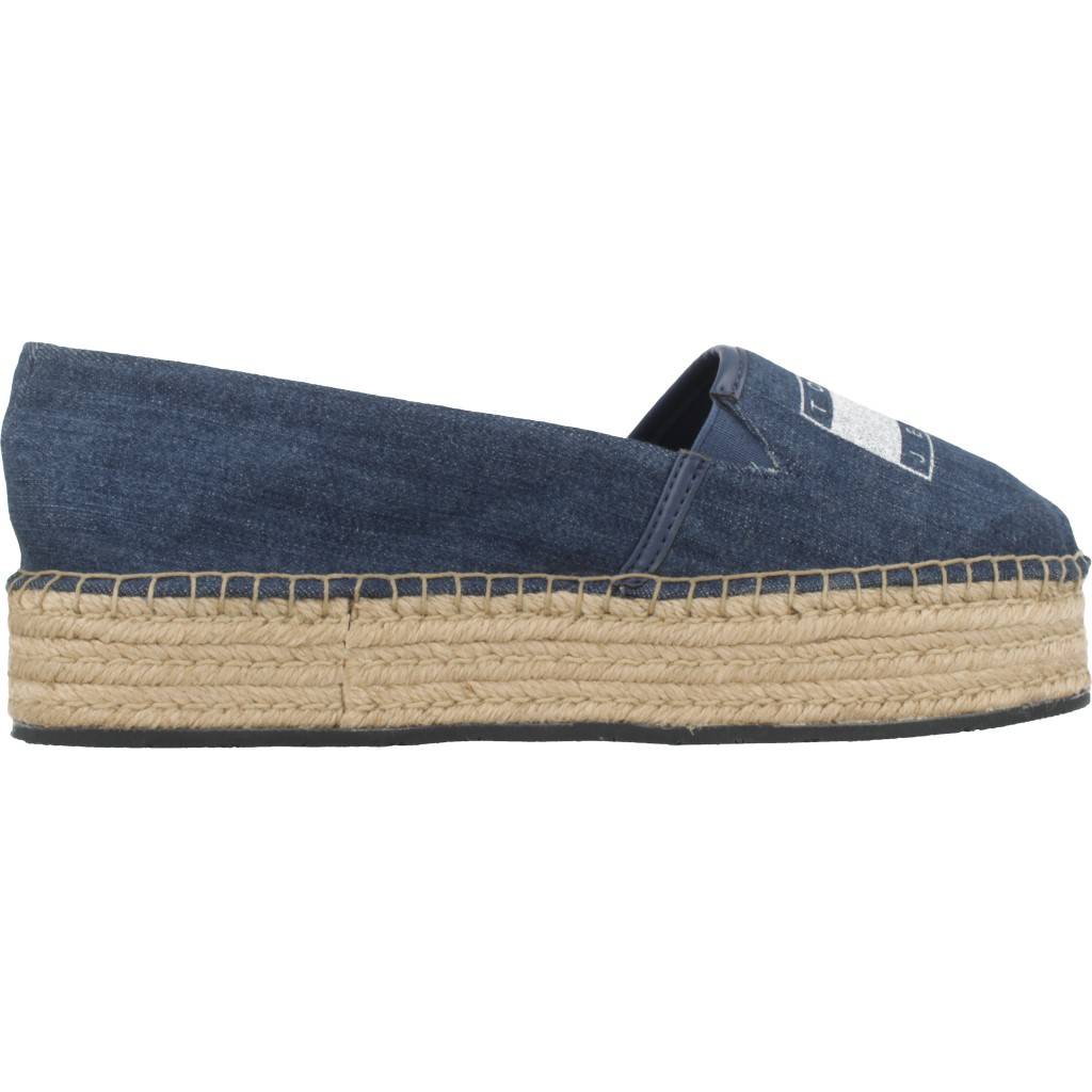 TOMMY JEANS STRETCH DENIM ESPADRILLE en color AZUL (4)