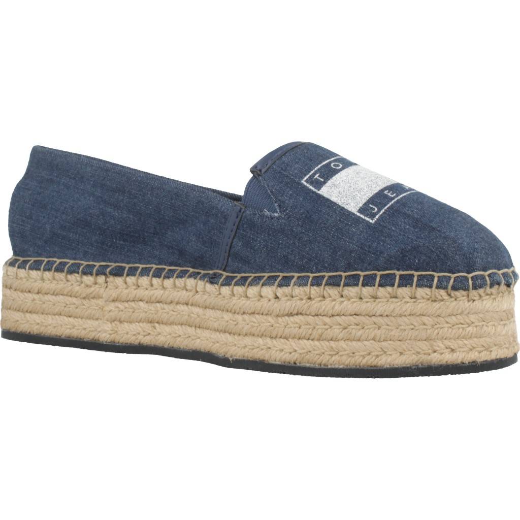 TOMMY JEANS STRETCH DENIM ESPADRILLE en color AZUL (5)