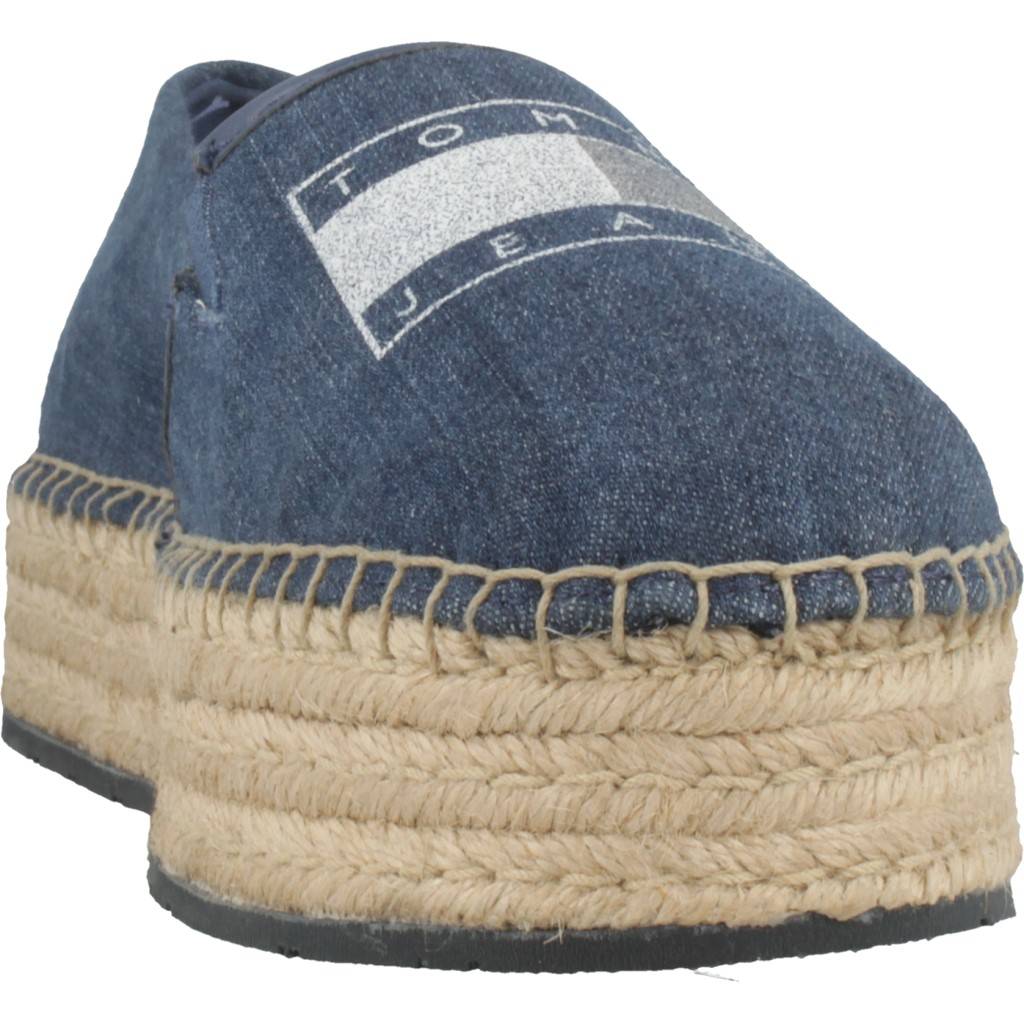 TOMMY JEANS STRETCH DENIM ESPADRILLE en color AZUL (6)