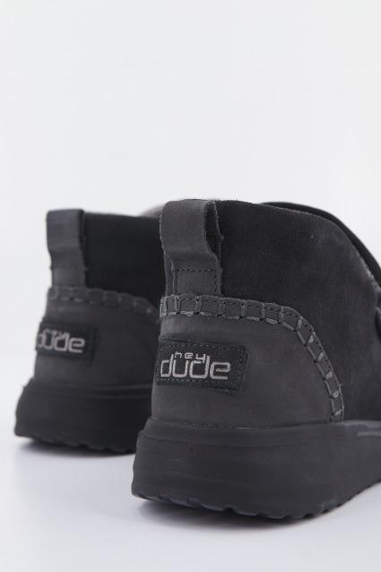 HEY DUDE DENNY SUEDE en color NEGRO (3)