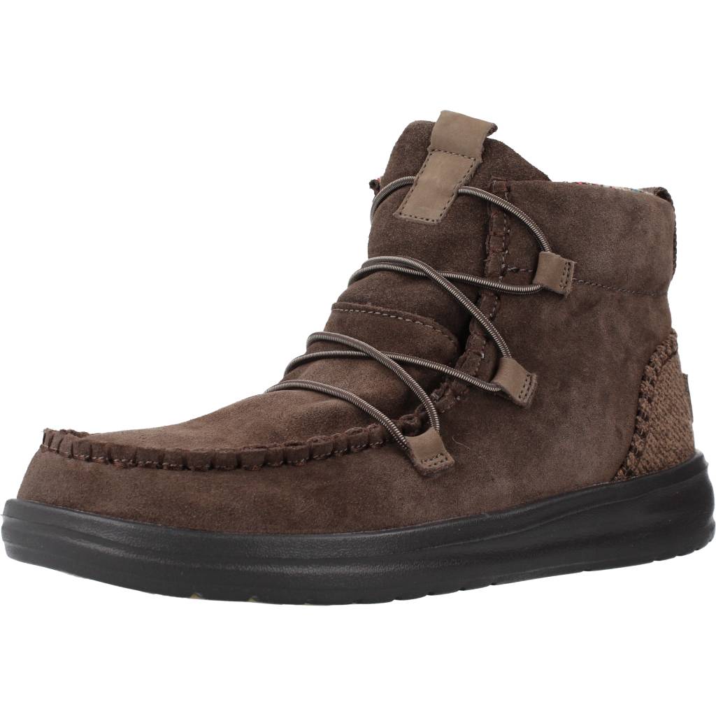 HEY DUDE ELOISE SUEDE en color MARRON (1)