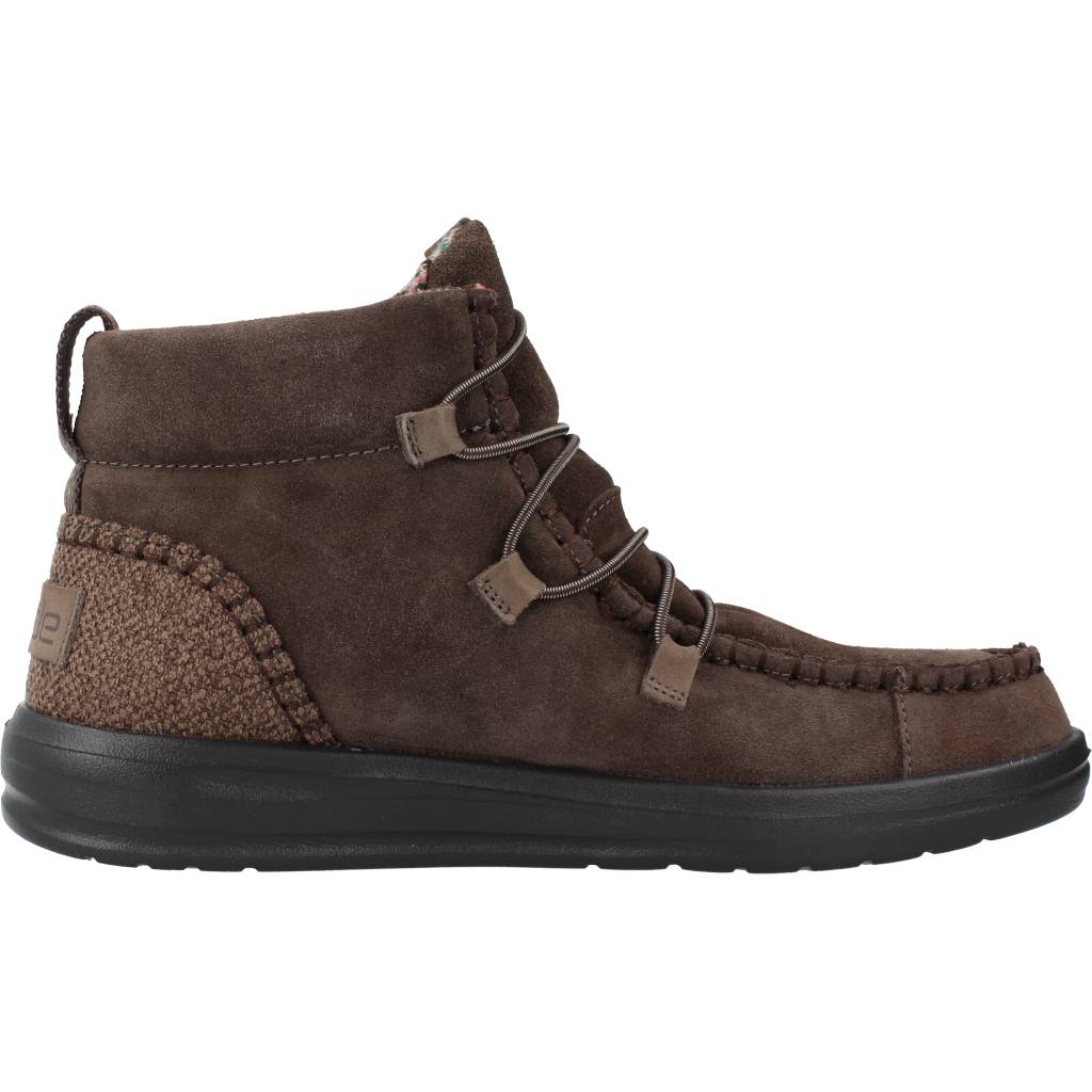 HEY DUDE ELOISE SUEDE en color MARRON (4)