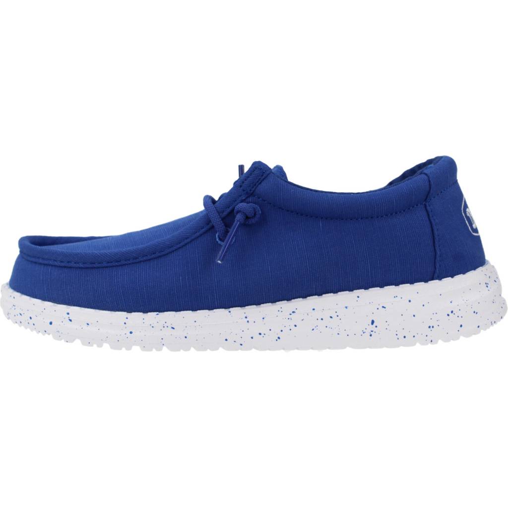 HEY DUDE WALLY YOUTH SLUB CANVAS en color AZUL (2)