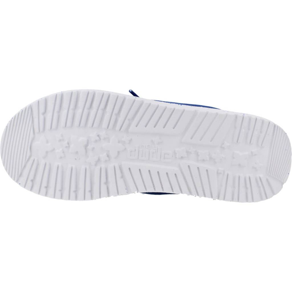 HEY DUDE WALLY YOUTH SLUB CANVAS en color AZUL (6)