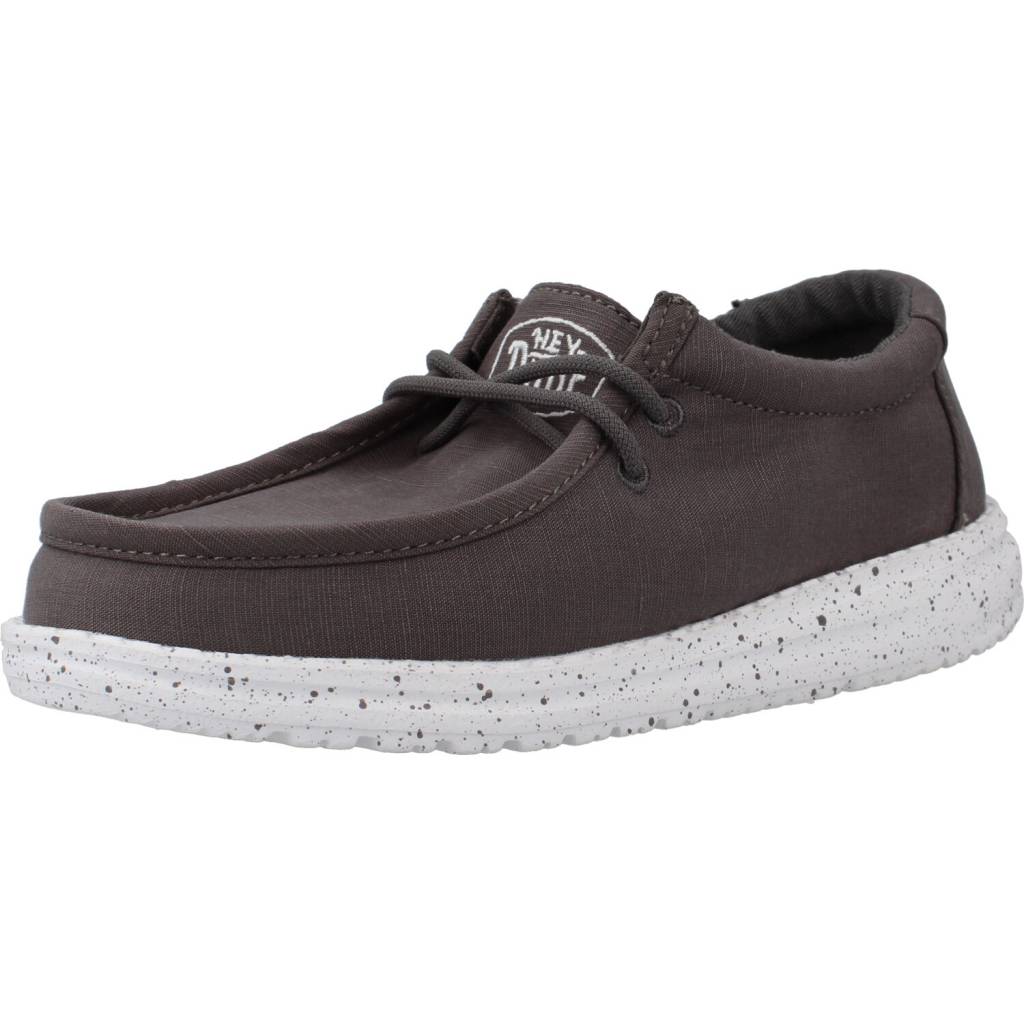 HEY DUDE WALLY YOUTH SLUB CANVAS en color GRIS (1)