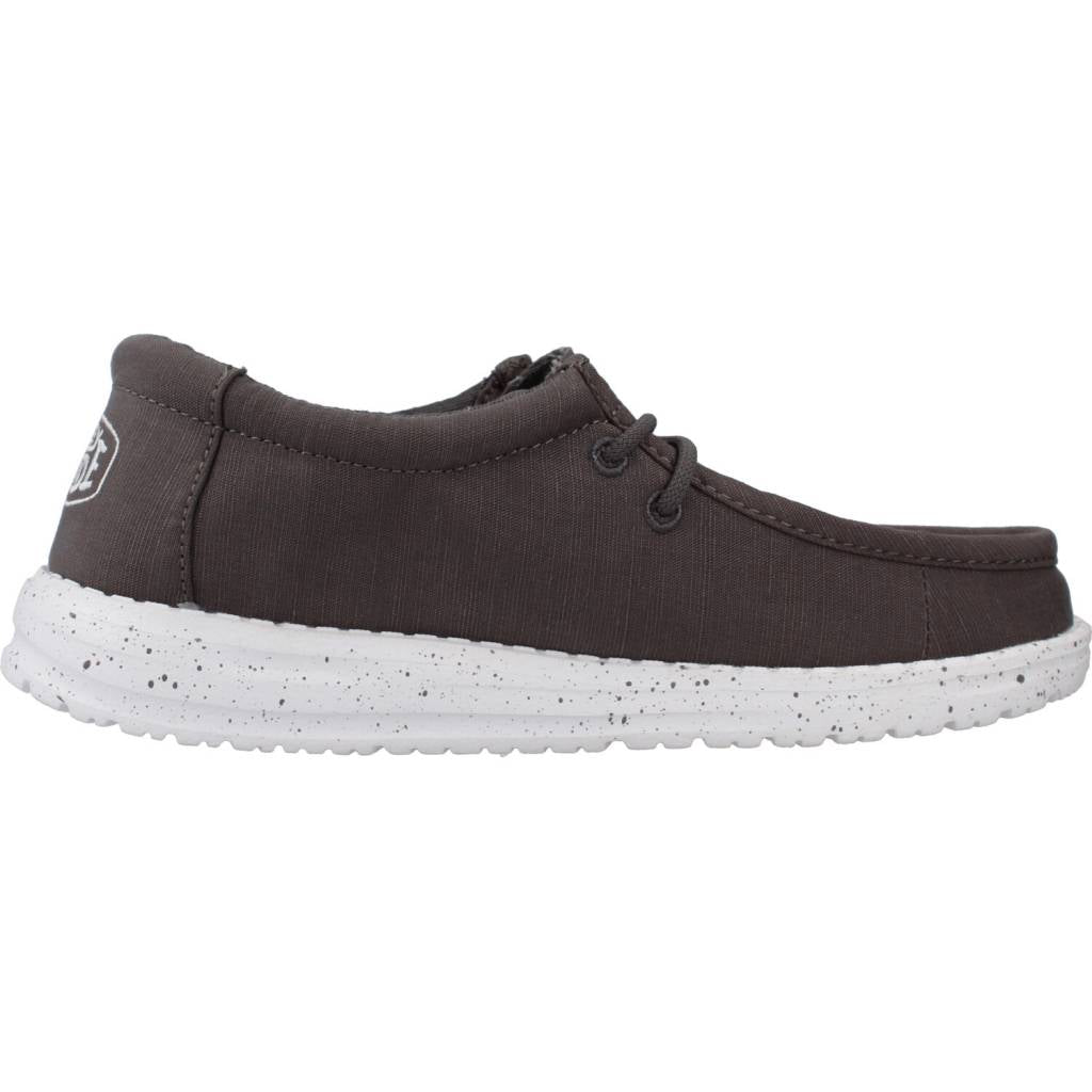 HEY DUDE WALLY YOUTH SLUB CANVAS en color GRIS (4)