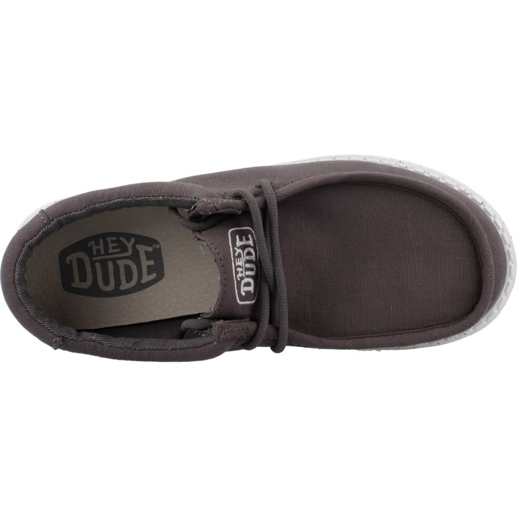 HEY DUDE WALLY YOUTH SLUB CANVAS en color GRIS (7)