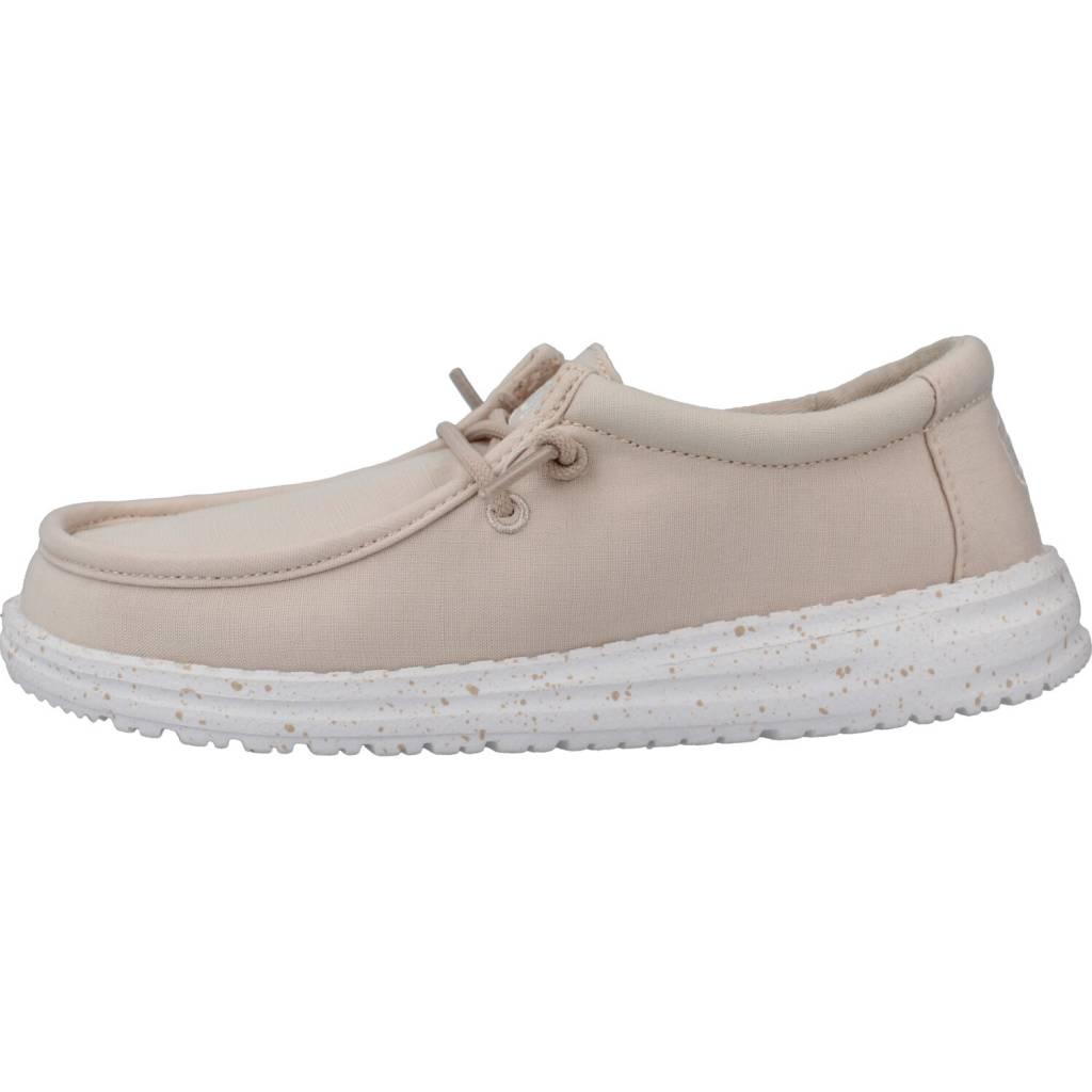 HEY DUDE WALLY YOUTH SLUB CANVAS en color NUDE (2)