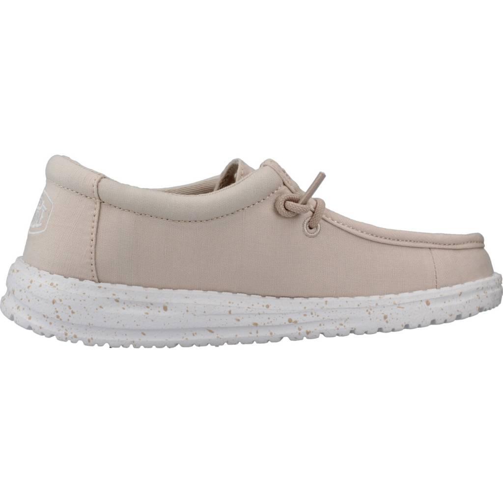 HEY DUDE WALLY YOUTH SLUB CANVAS en color NUDE (4)