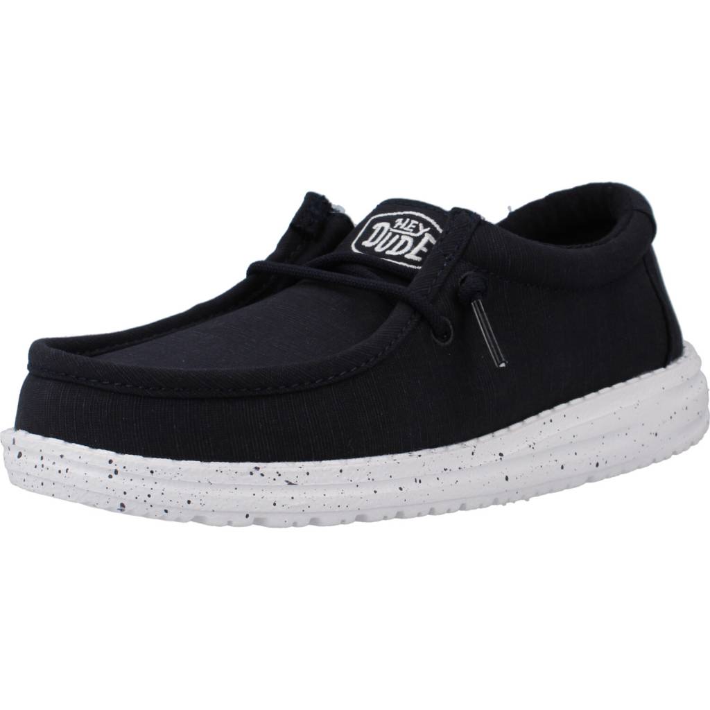 HEY DUDE WALLY YOUTH SLUB CANVAS en color AZUL (1)