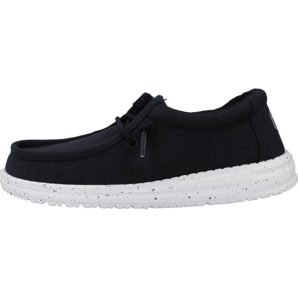 HEY DUDE WALLY YOUTH SLUB CANVAS en color AZUL (2)