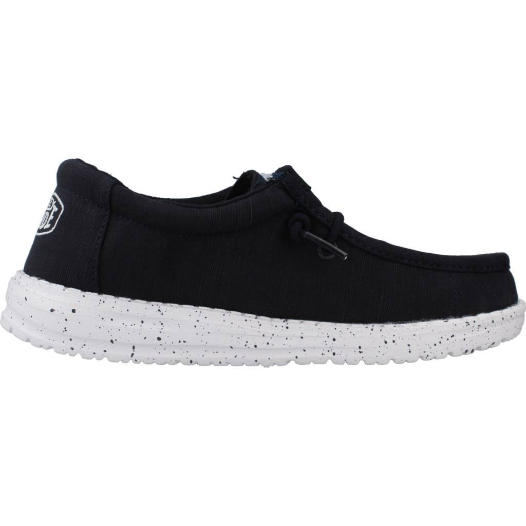HEY DUDE WALLY YOUTH SLUB CANVAS en color AZUL (4)