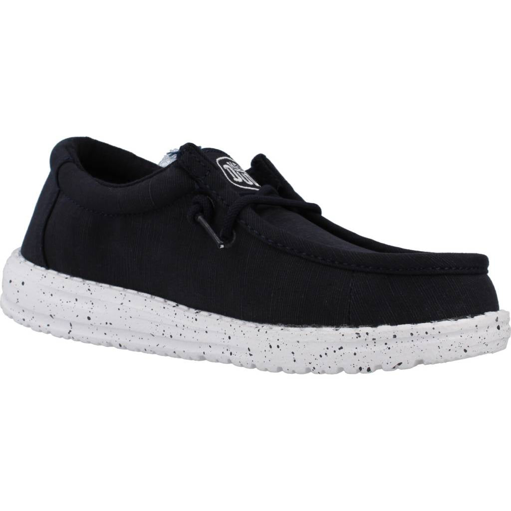 HEY DUDE WALLY YOUTH SLUB CANVAS en color AZUL (5)