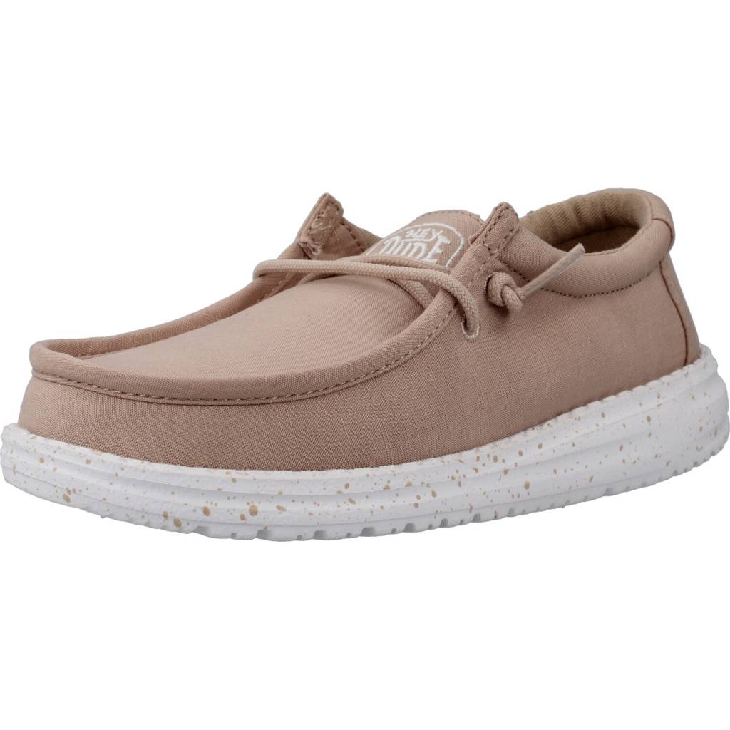 HEY DUDE WALLY YOUTH SLUB CANVAS en color BEIS (1)